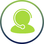 silhouette of person with headset making voip phone calls