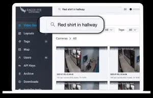 Eagle Eye Network Smart Video Search feature on computer screen.