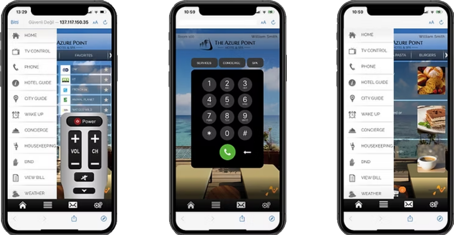 Nevotek Hotel No-Touch-features Nevotek hotel contactless features for guest on mobile phone