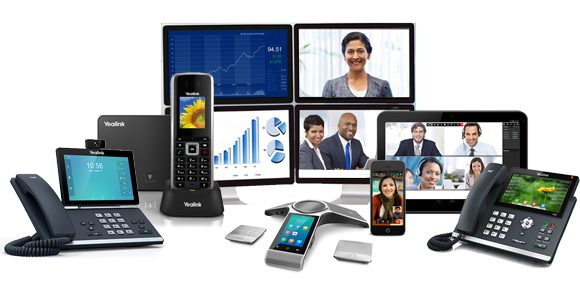 Telecommunications products and services including IP phones, conference room phone, video conferencing services, cordless SIP phones.