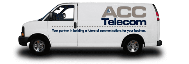 Service van with ACC Telecom logo