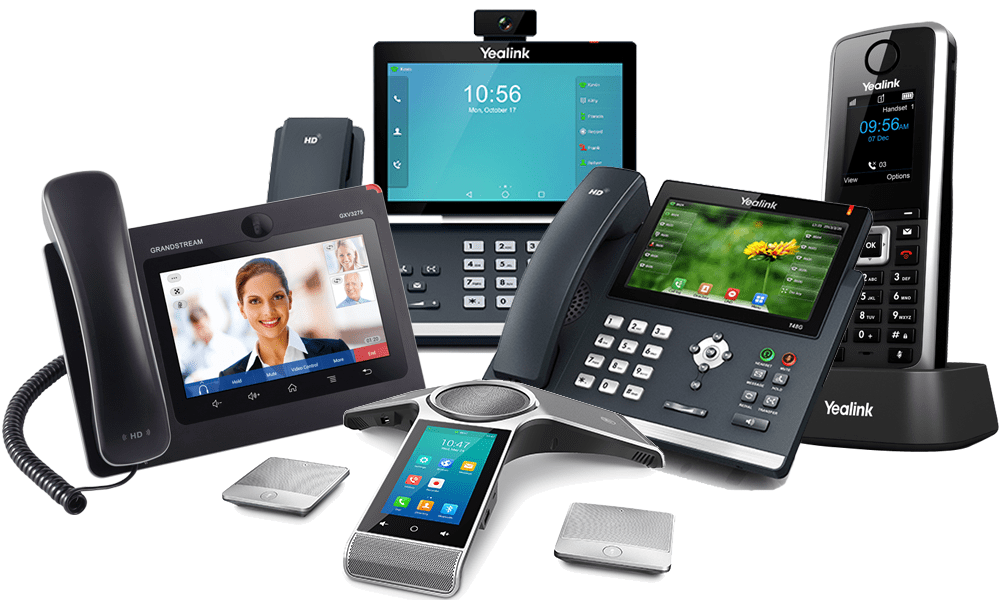Yealink and Grandstream SIP phones supported for hosted cloud phone systems