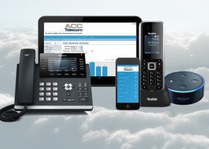Cloud Phone System with online portal, mobile app, and other compatible devices.
