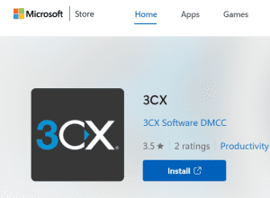 3CX in Microsoft store